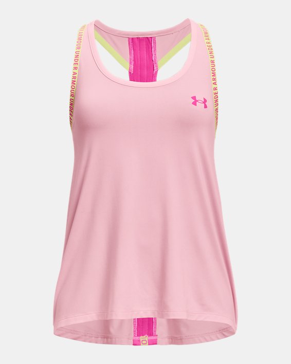Girls' UA Knockout Tank in Pink image number 0